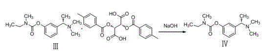 A kind of synthetic technique of rivastigmine bitartrate