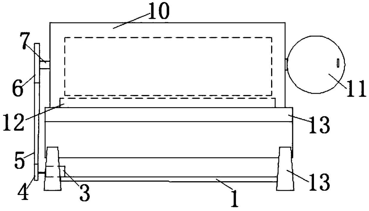 Overturning baking device in tea production