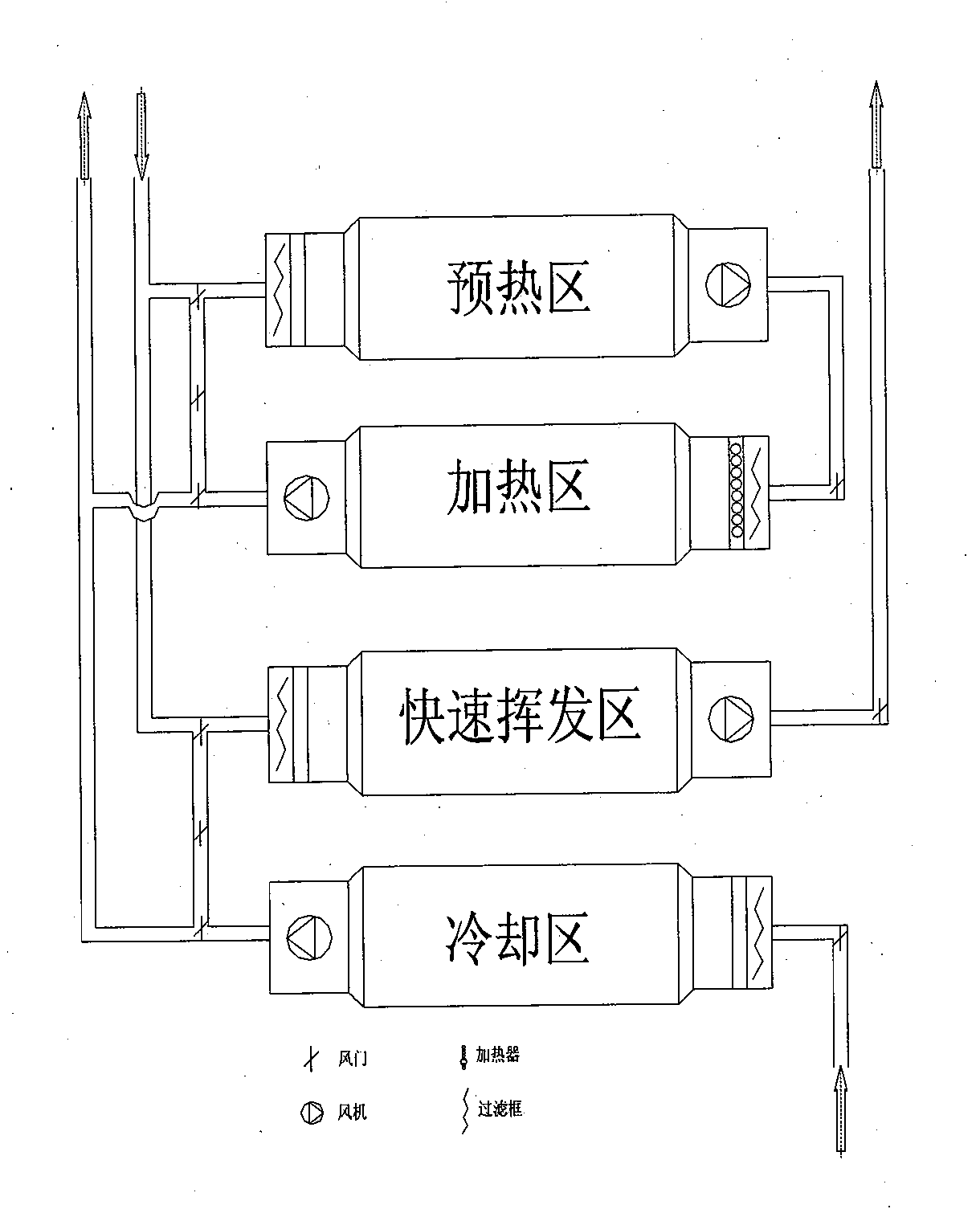 Vertical drying shed and drying method