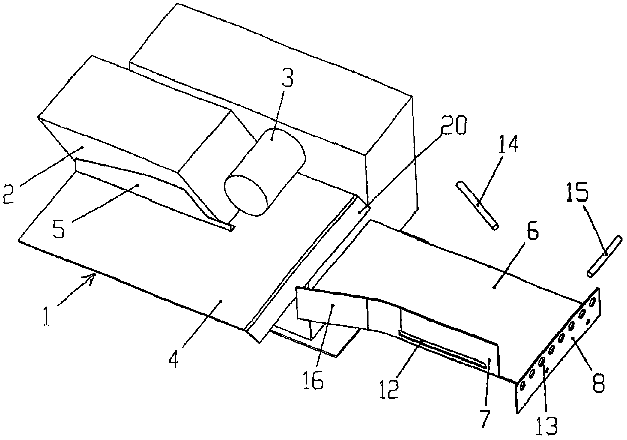 Flexible material conveying and correction device based on the principle of air suspension