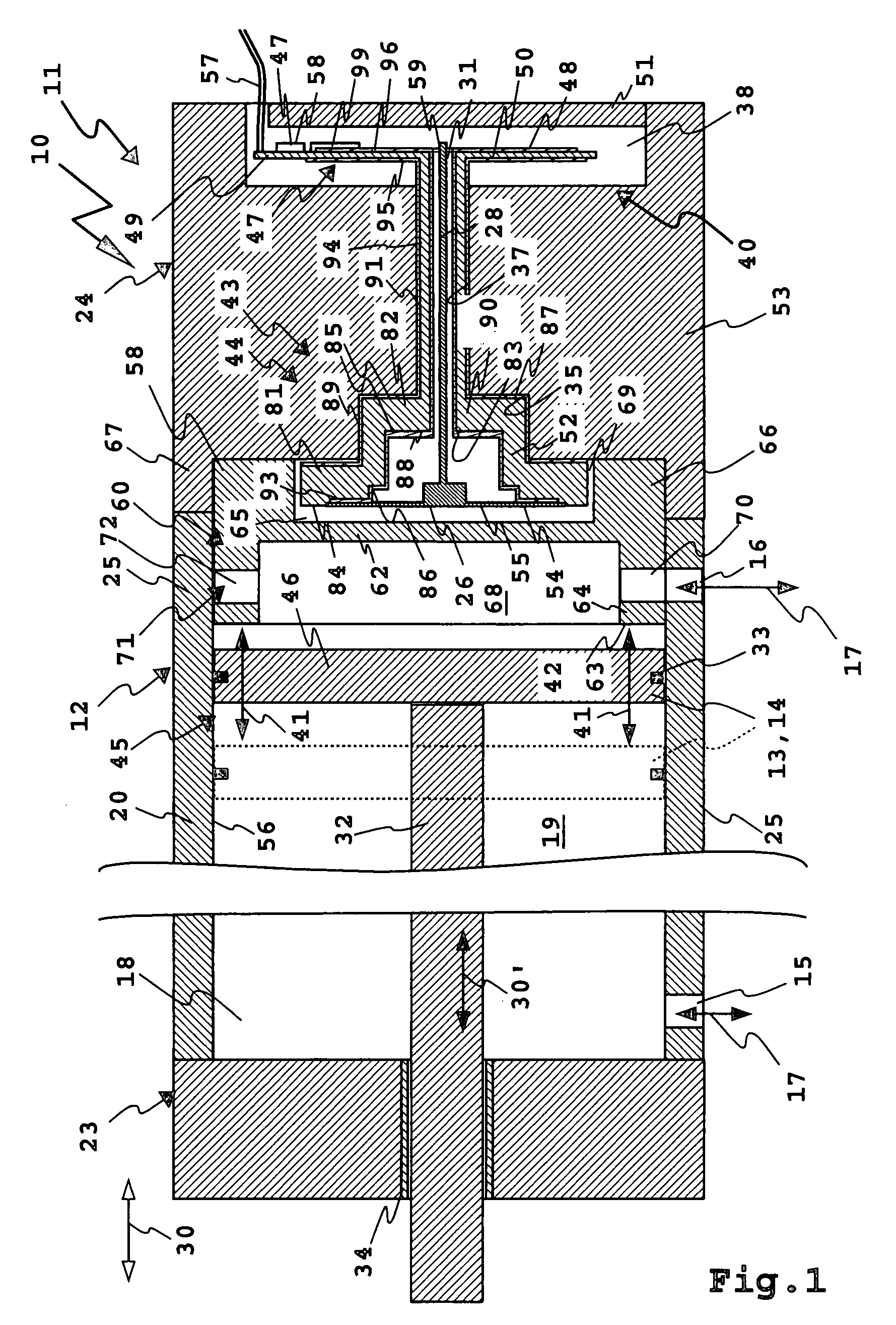 A Position Detecting Device With A Microwave Antenna Arrangement