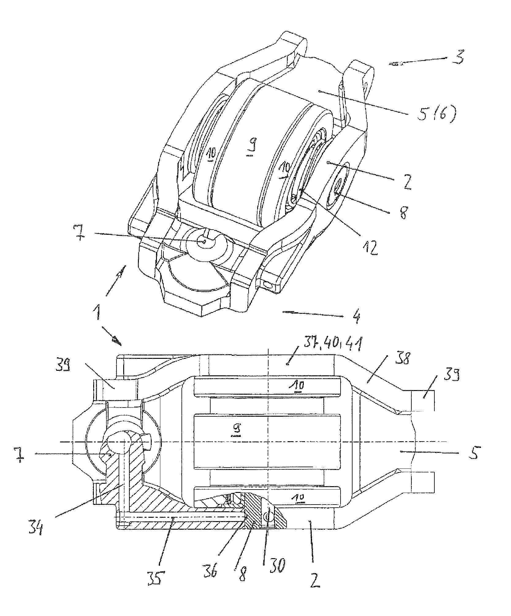 Switchable lever for a valve drive of an internal combustion engine