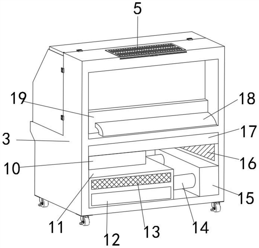 Residue recycling device for plastic product polishing and work method thereof