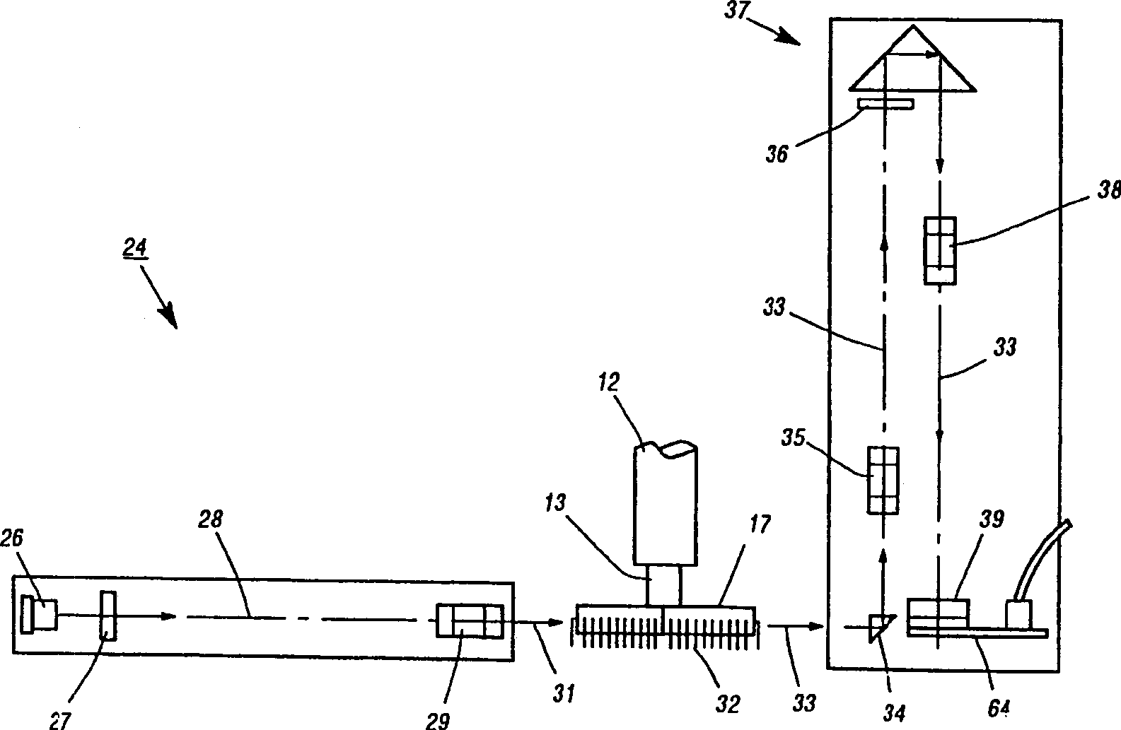 Method for positioning on base and placing view-point characteristic of semiconductor piece