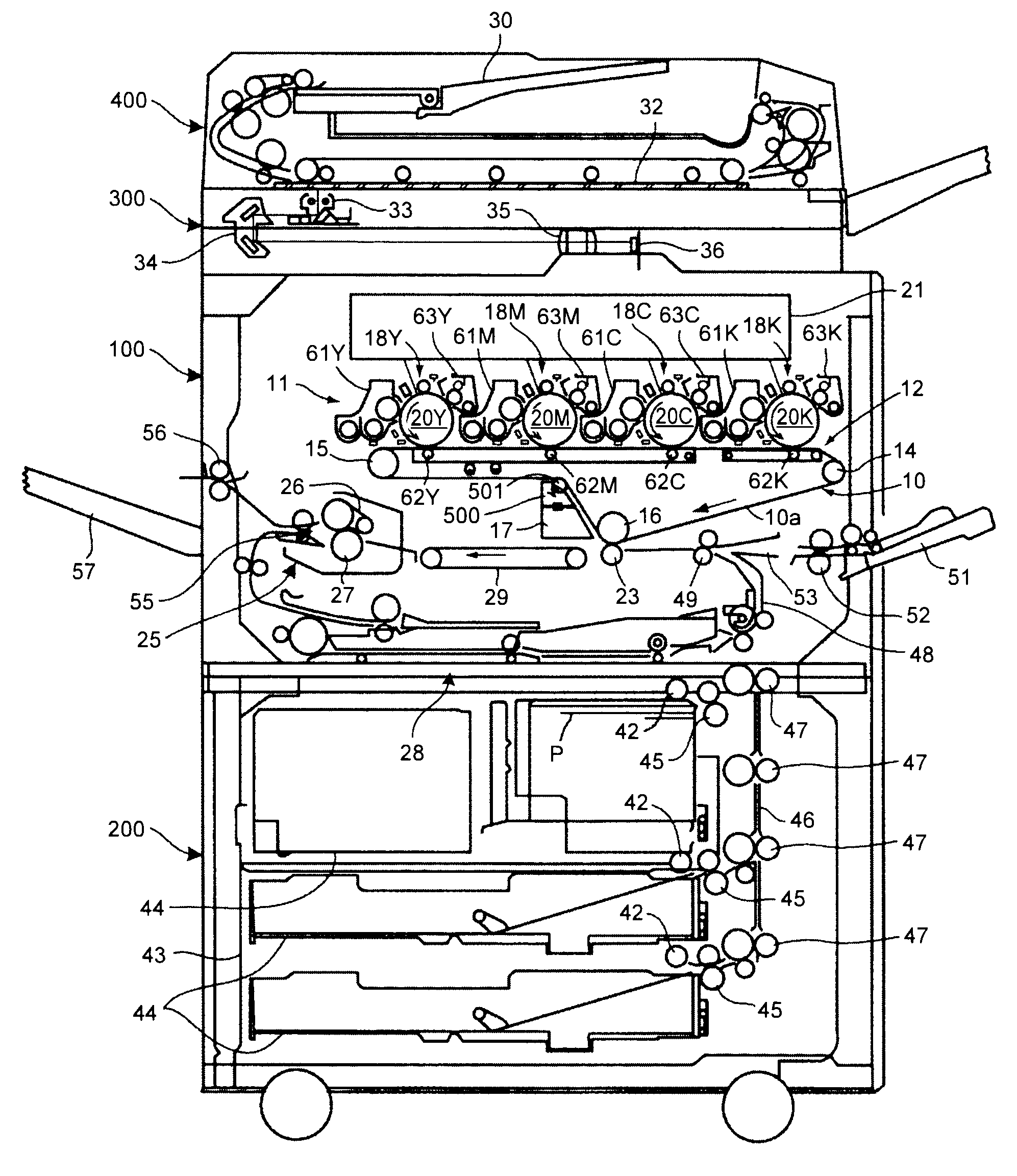 Image forming apparatus and belt tensioning unit