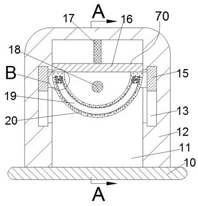 Arm strength exercise protection mechanism assembly