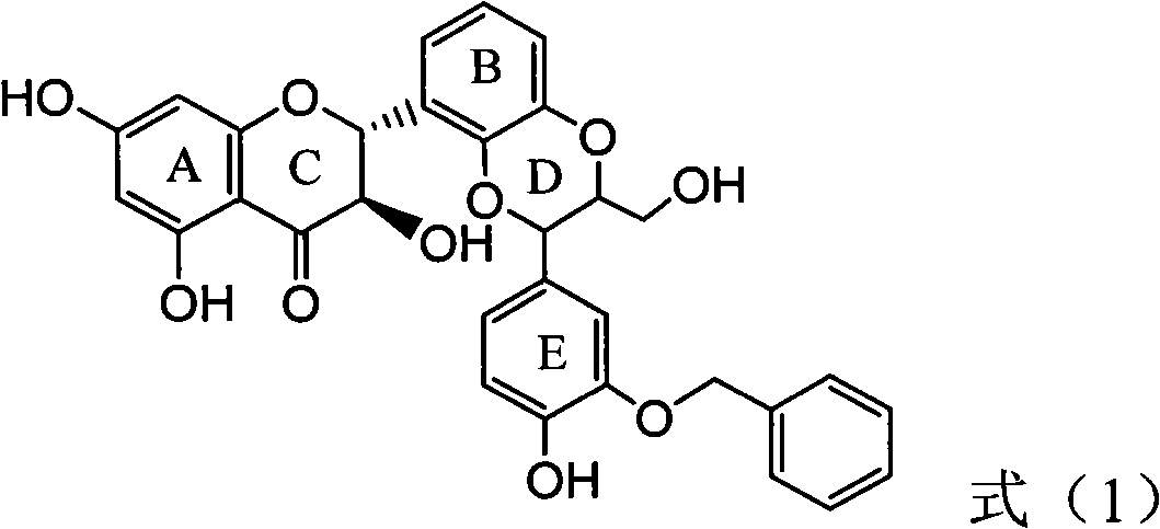 Medicinal application of flavanonol lignan in preparation glycosidase inhibitors