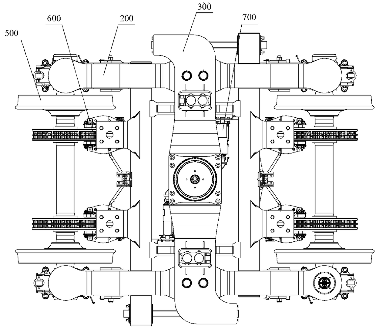 Railway Express Freight Car Bogie