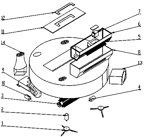 A multi-functional automatic cleaning device for preventing hair winding and the control principle of the system