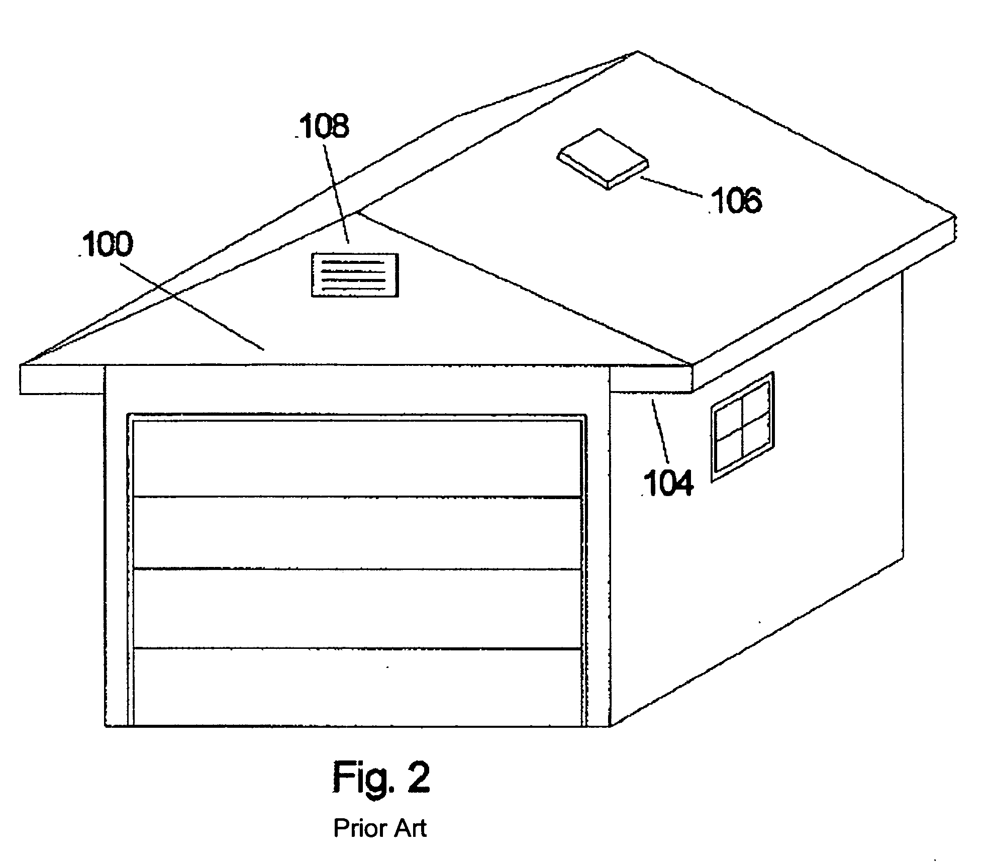Ventilation system for a garage