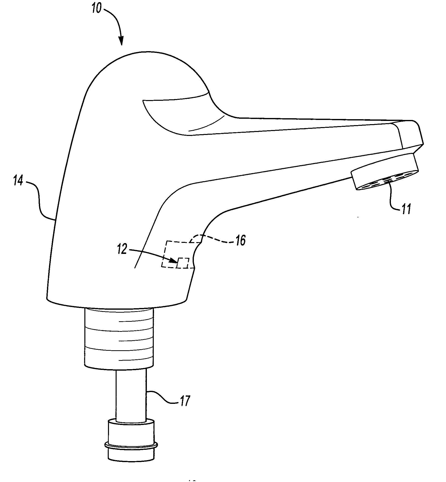 Control for an automatic plumbing device