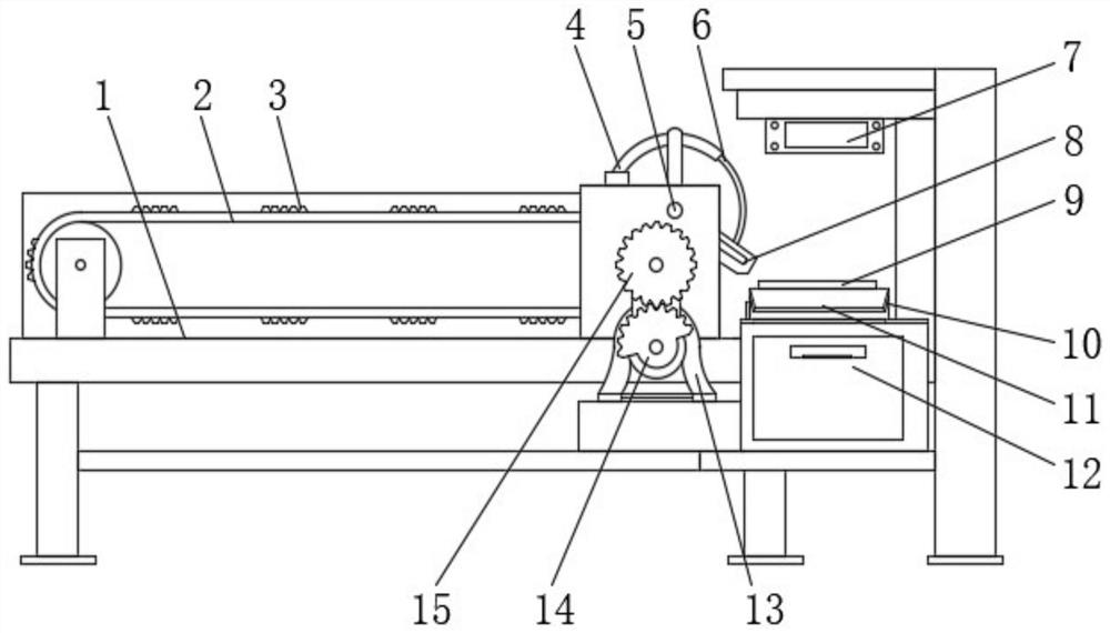 Conveyor mechanism for food safety inspection with automatic screening function