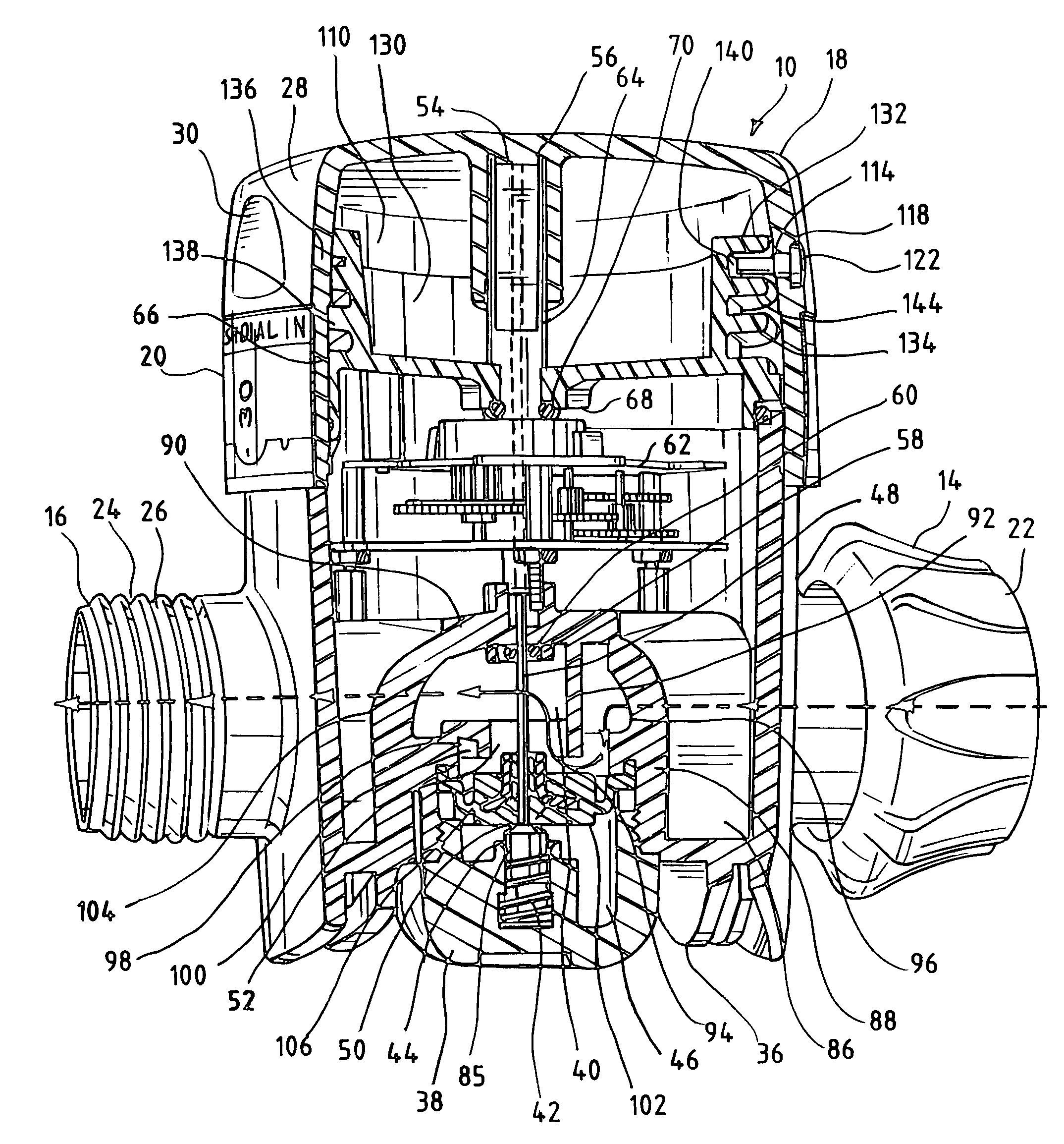 Mechanical in line timer valve