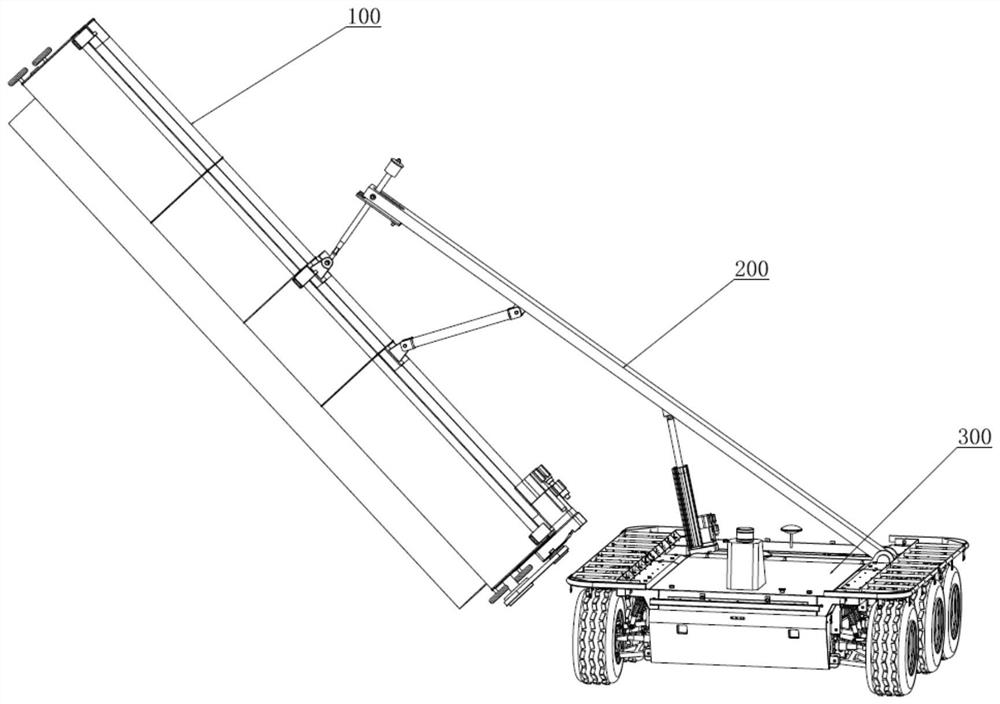 Self-adaptive mechanical arm for cleaning photovoltaic module