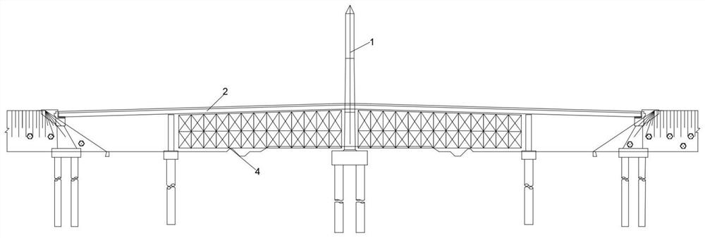 Cable-stayed bridge construction method