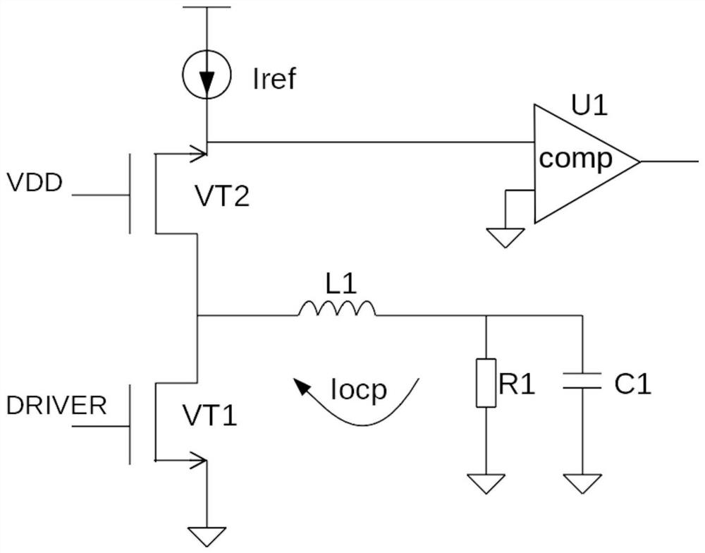 Step-down conversion circuit controller over-current detection circuit