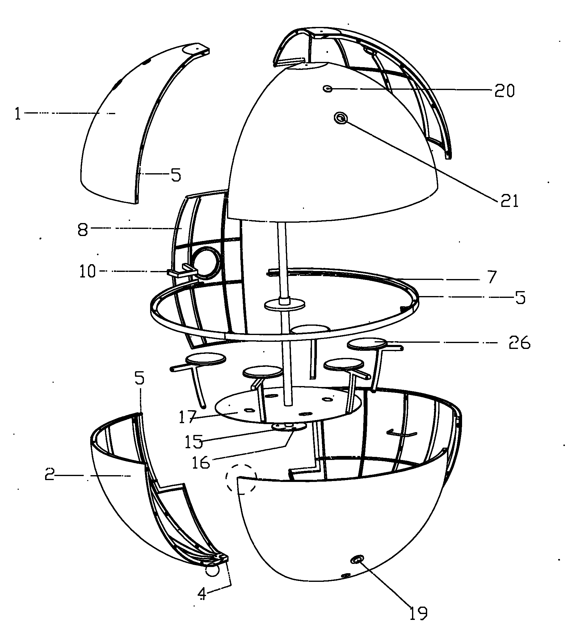 Closed type detachable active protected rescue capsule