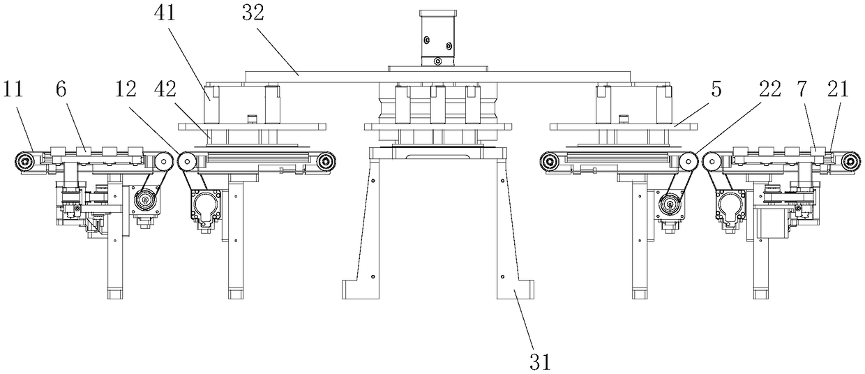 Battery piece front side and back side detecting device and method