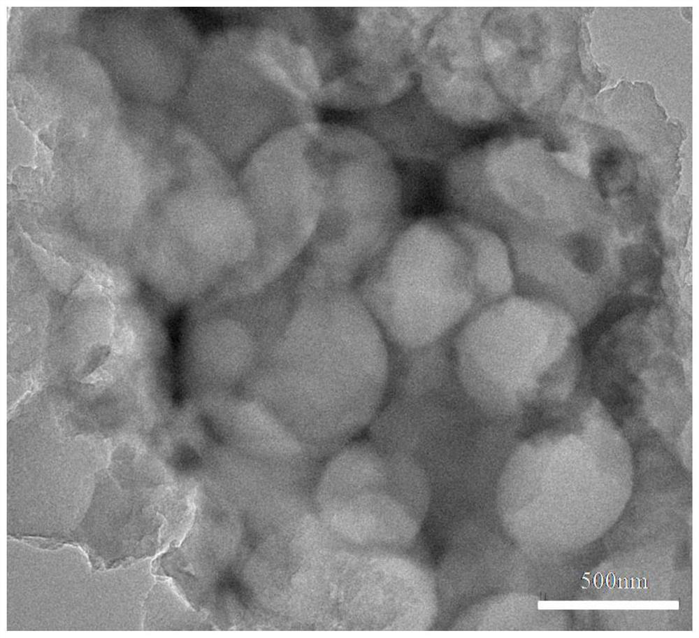 Preparation method and application of hollow covalent triazinyl framework material loaded with MoS2 quantum dots