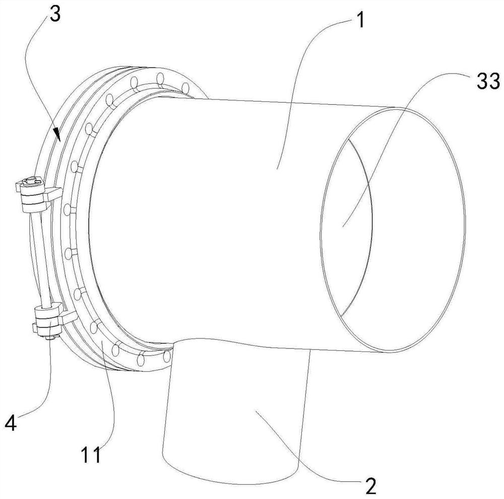 Discharging control device for particle materials in chemical reaction tower