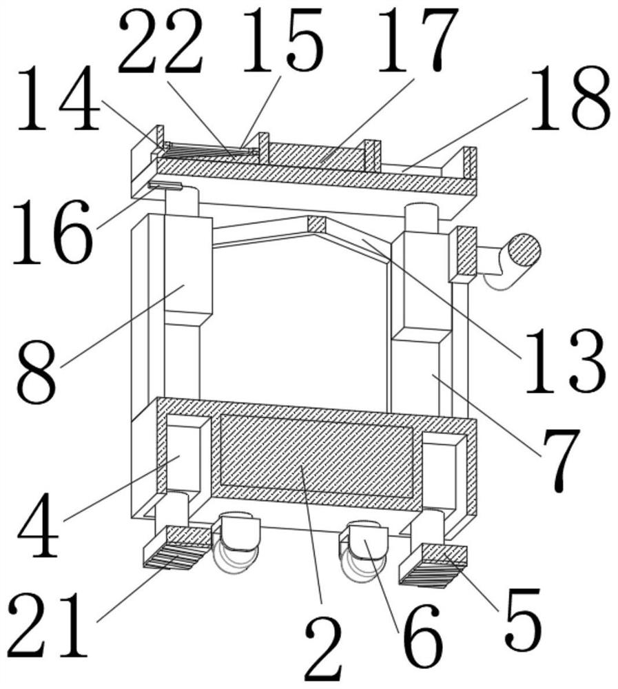 Surgery auxiliary frame with stable structure for gastrointestinal surgery