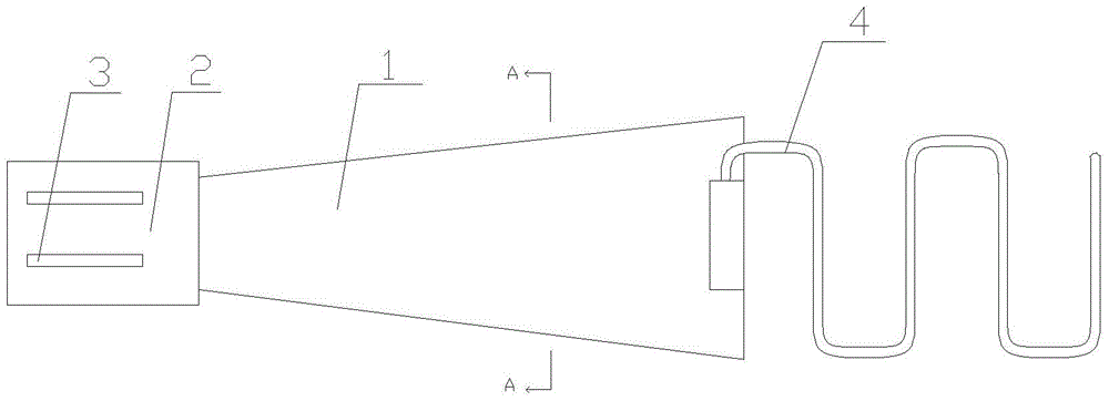 Cloth strip hemming auxiliary device