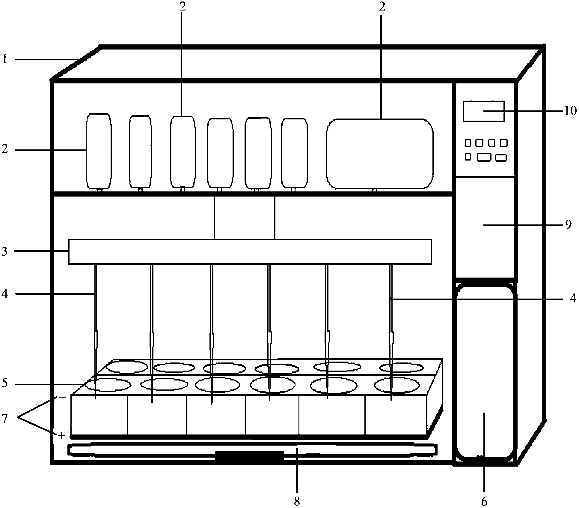 Full-automatic immunochemical instrument and use method thereof