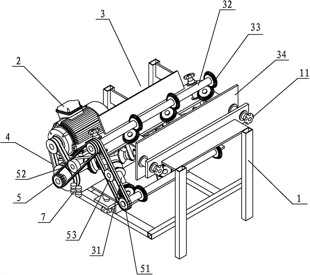 Spinning type reinforcing steel bar automatic straightening machine