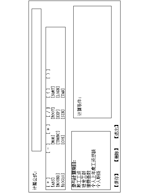 Method for flexibly defining payment and ownership formulas of enterprise annuity account management system