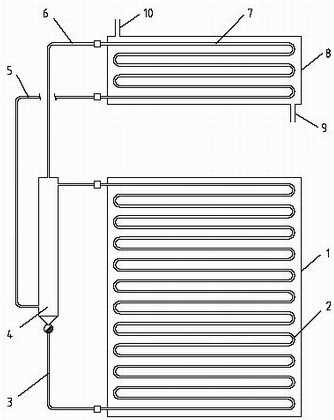 Vacuum phase-transition heat transfer solar flat-plate heat-collecting system and working medium used for same