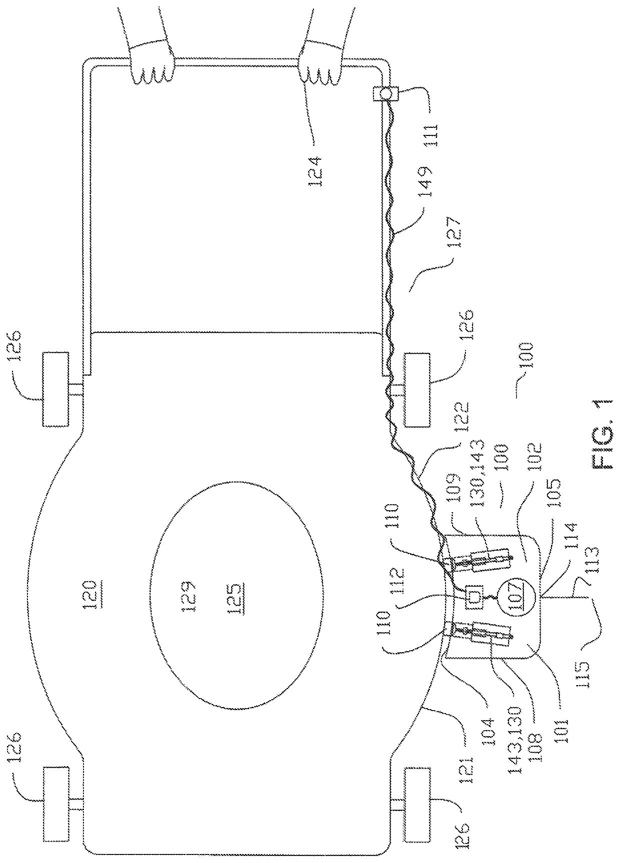 Lawn mower mounted string trimmer attachment apparatus and method