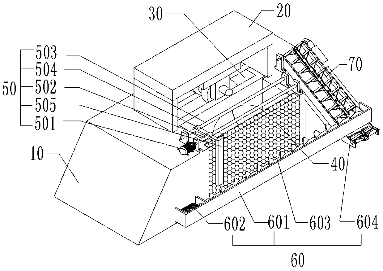 River channel gate with filtering and intercepting function