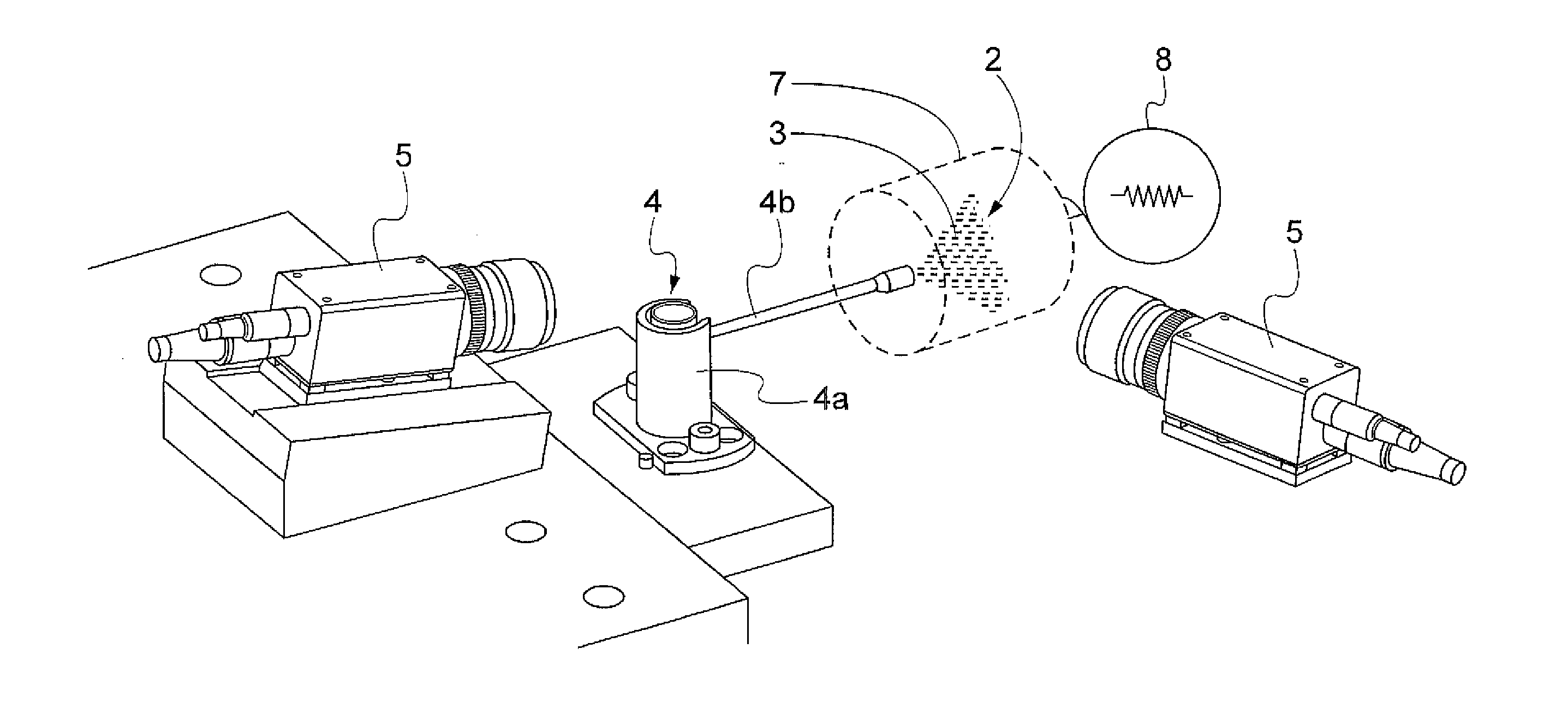 Device for controlling the distribution of fluid ejected from a fluid nebulizing dispenser