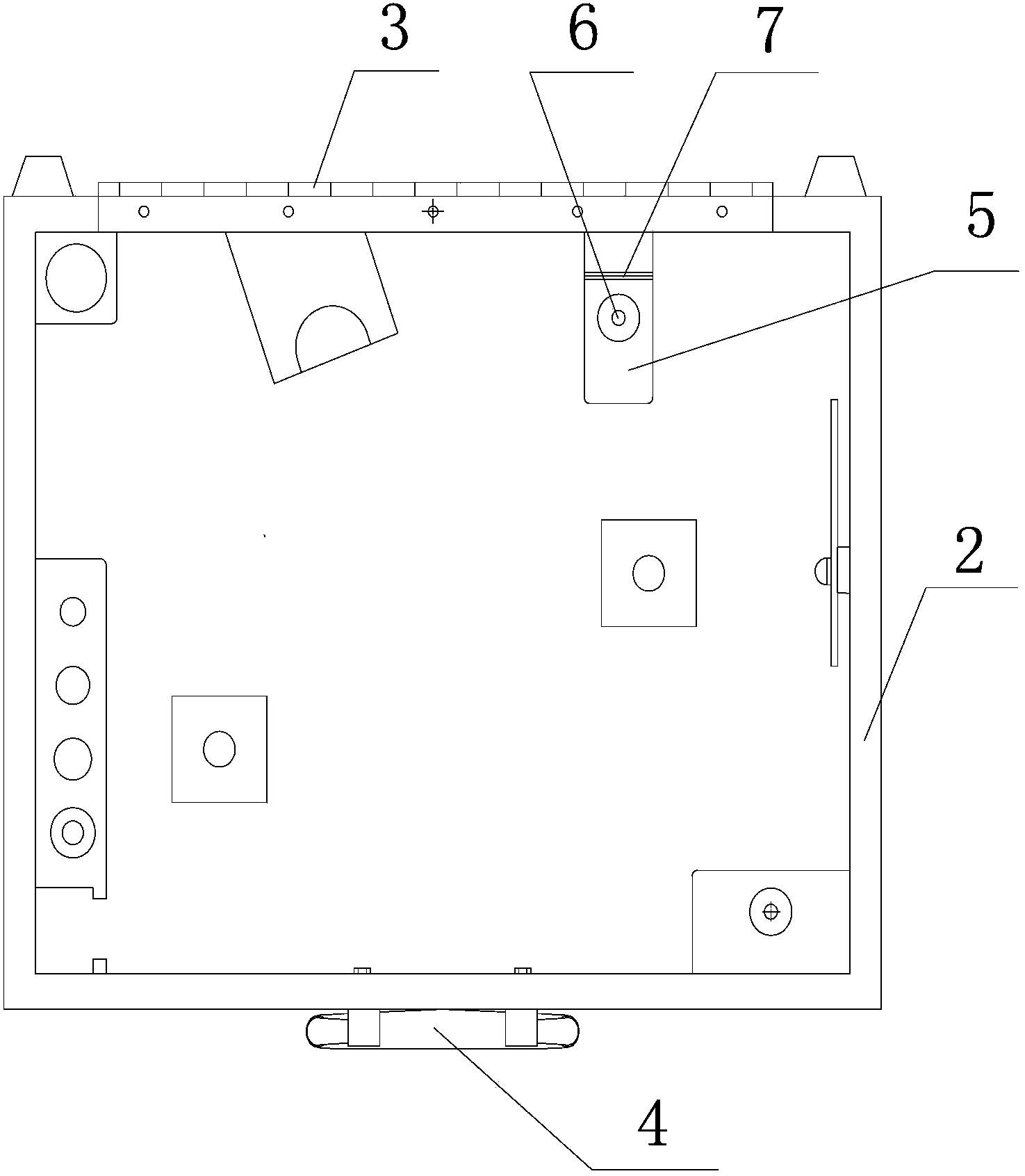 Special instrument box for sextant