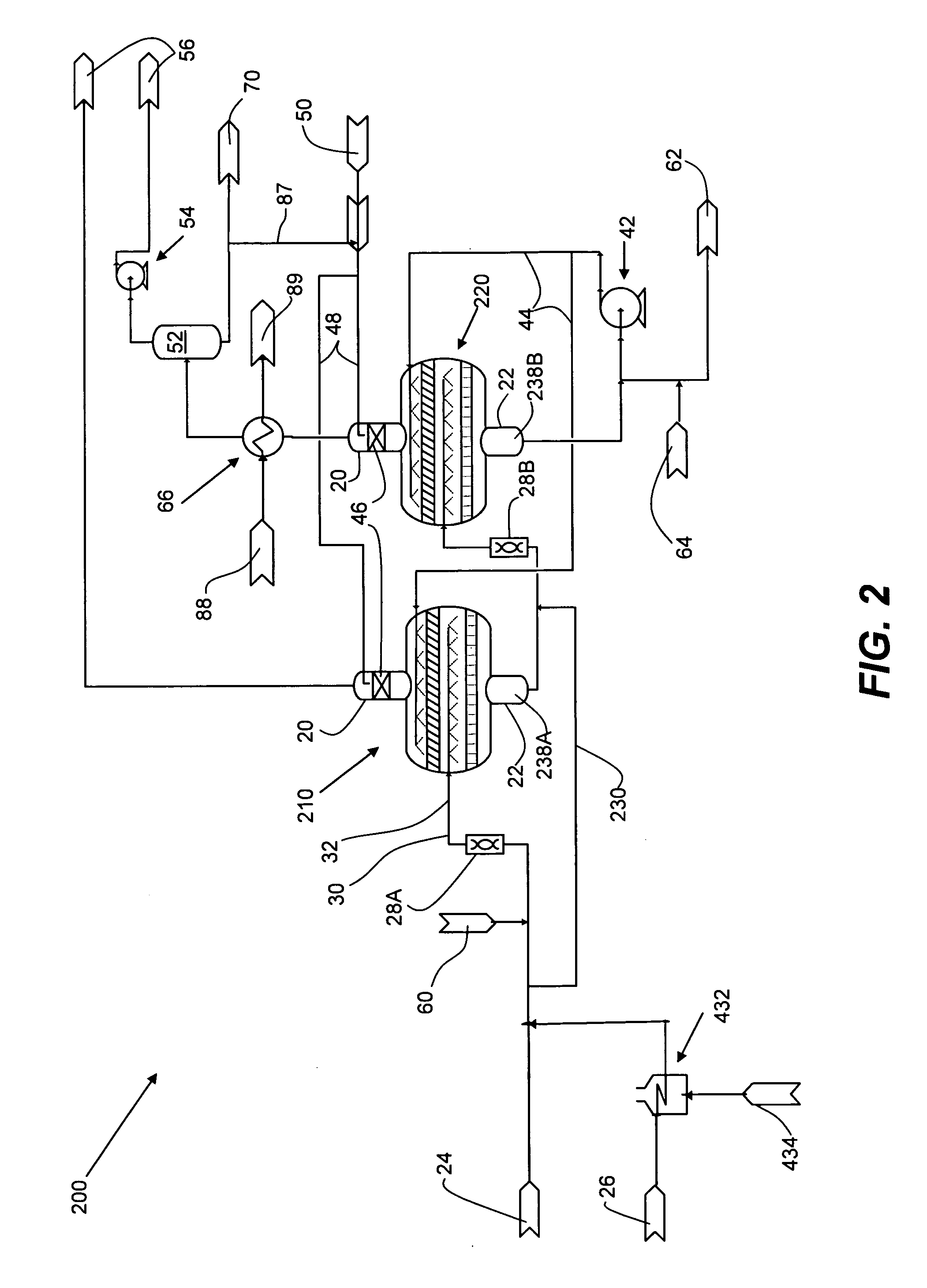 Process and apparatus for removal of oxygen from seawater