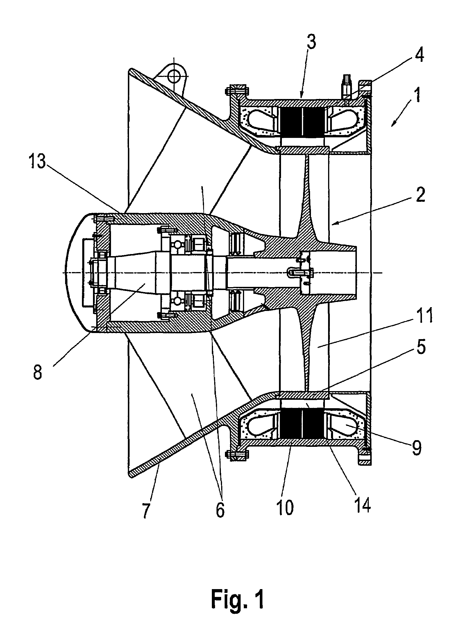 Device and method for the generation of electrical energy
