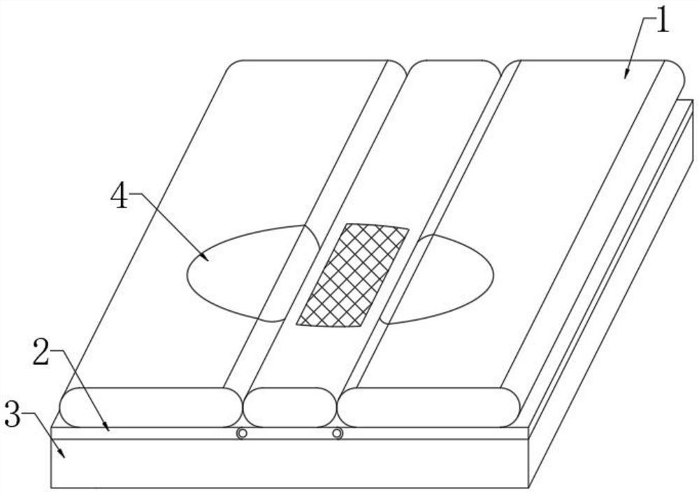 Self-turning-over air cushion for preventing sacrococcygeal region pressure injury