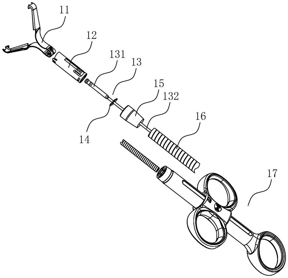 Tissue clamping device for endoscope
