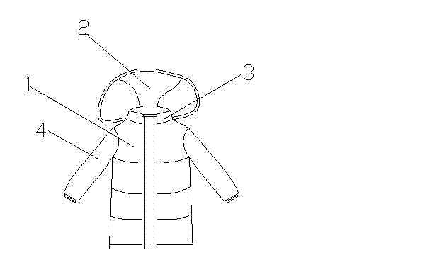 Down jacket with health-care effect