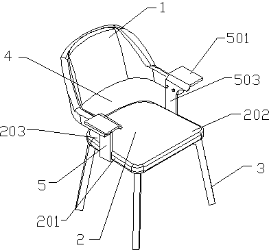 Dining chair suitable for fat person to sit