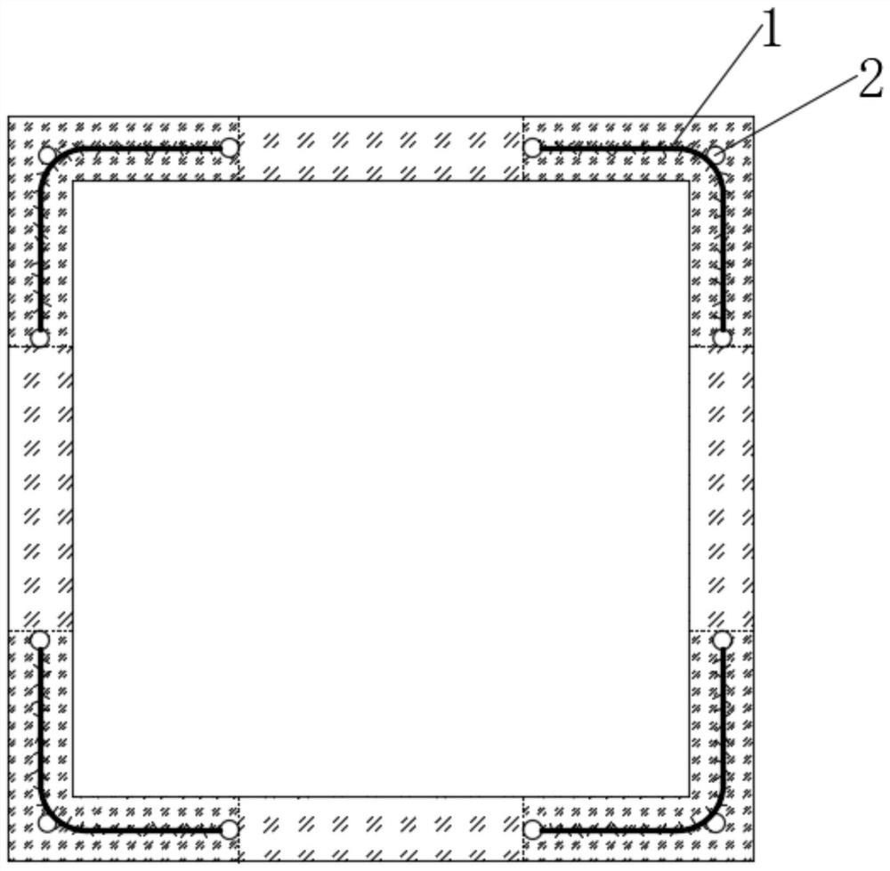 Preparation method of a bridge-type strong corner point FRP frame