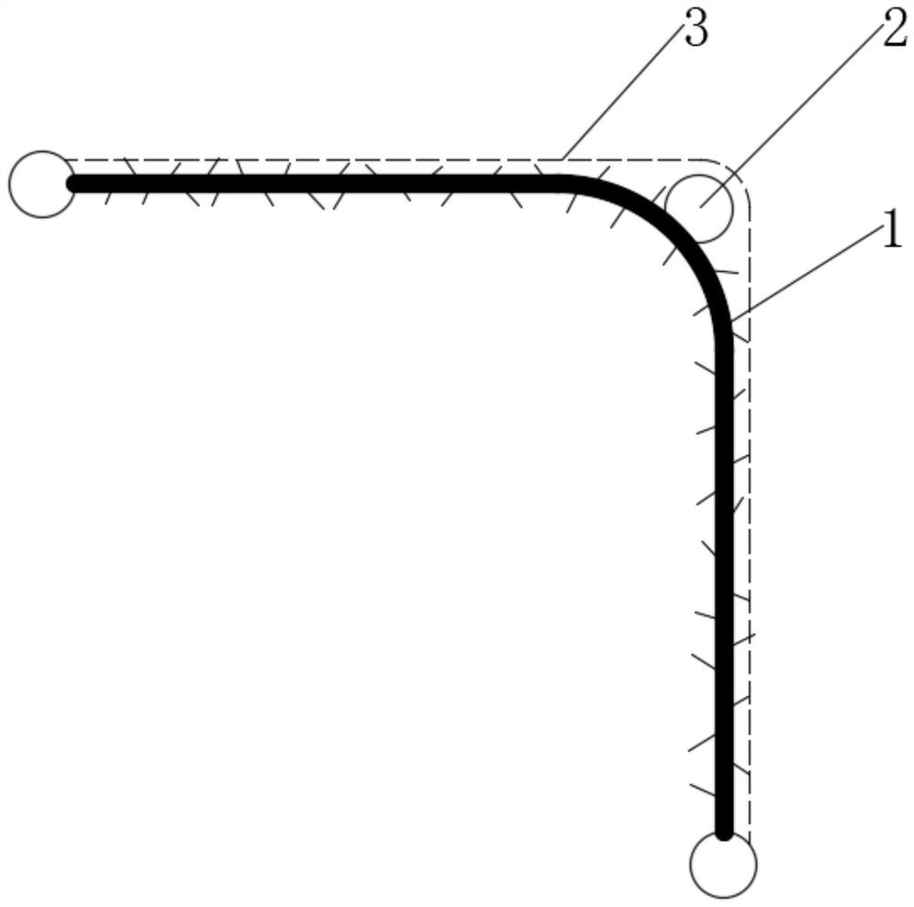 Preparation method of a bridge-type strong corner point FRP frame