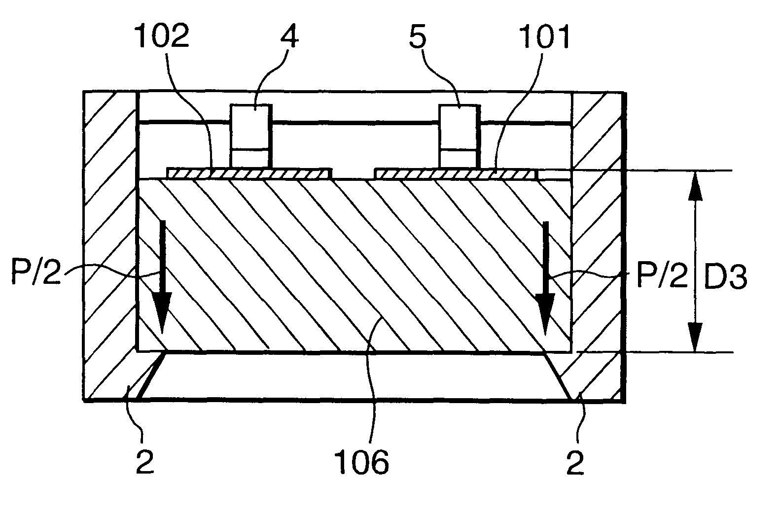 Housing for piezoelectric transformer device