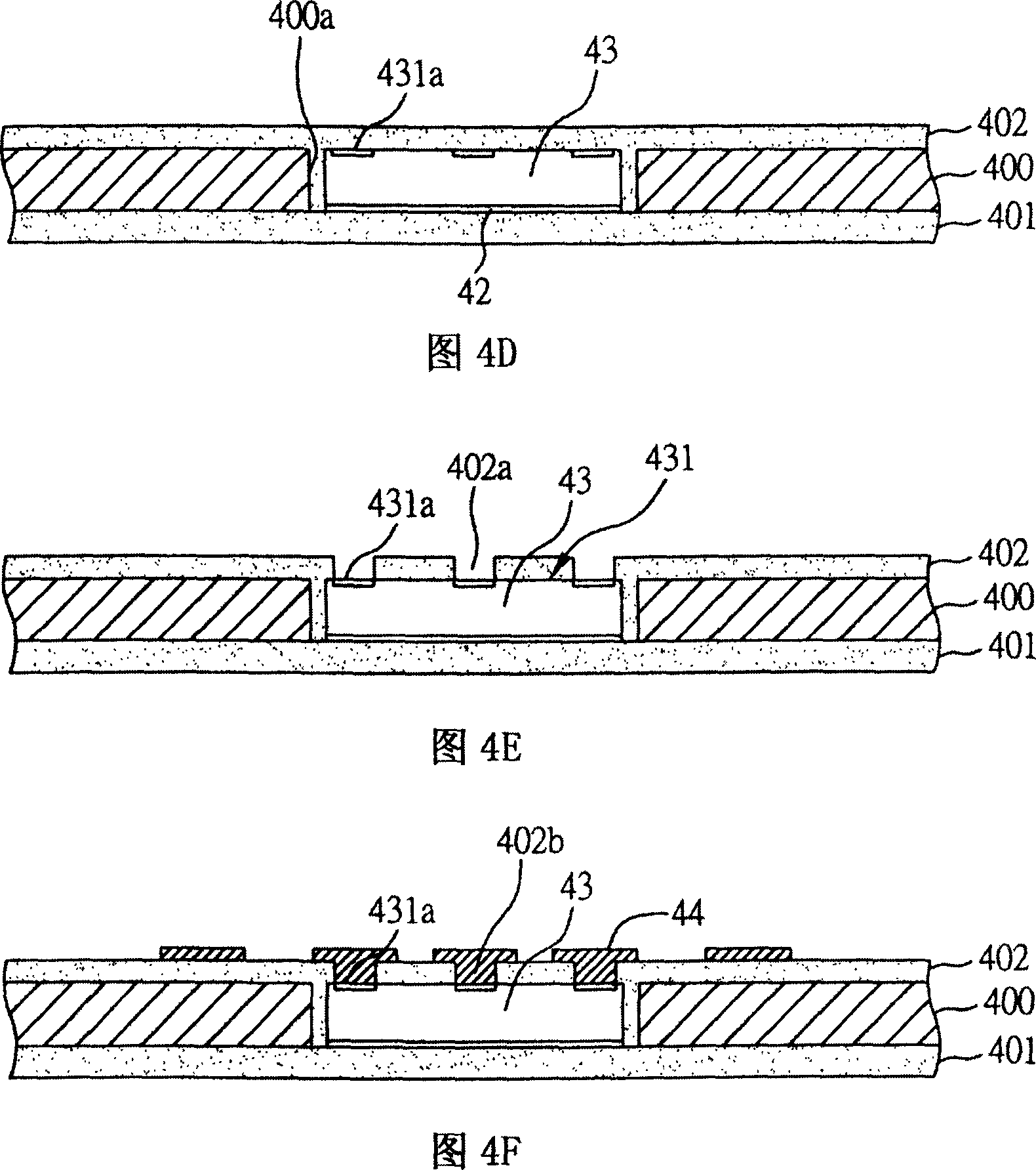 Semiconductor chip buried base plate 3D construction and its manufacturing method