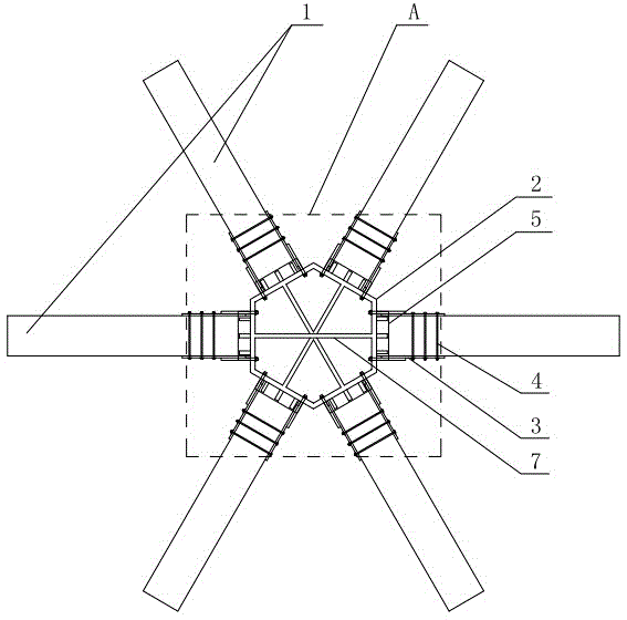 Node system for laminated wood space structure