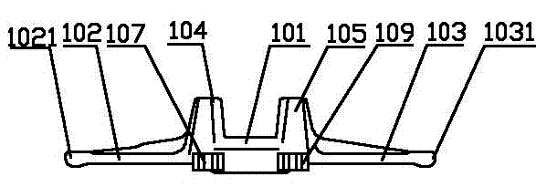 Annular iron inner core of rubber belt track