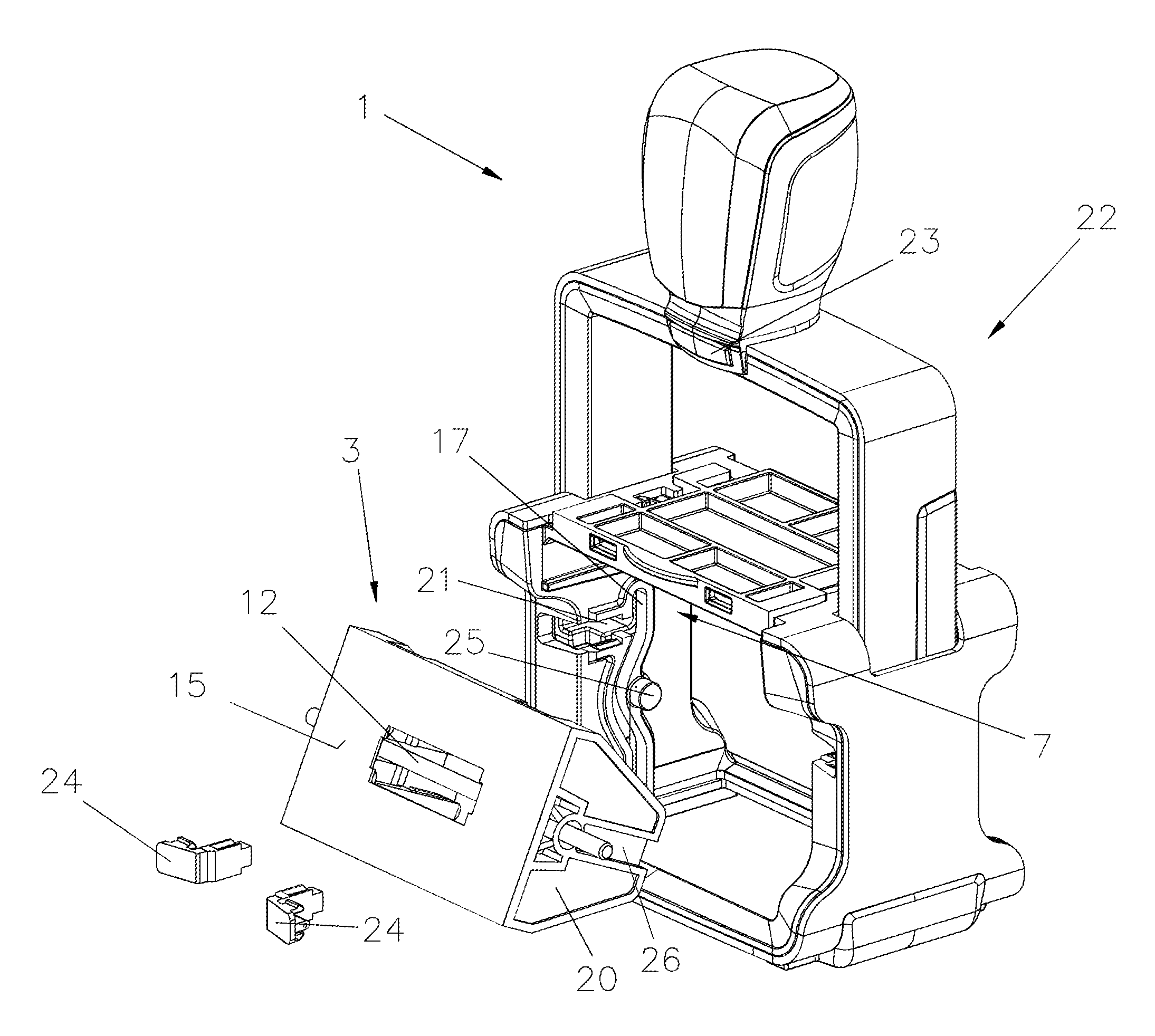 Stamping device and stamping insert, especially as a replacement part for a stamping device