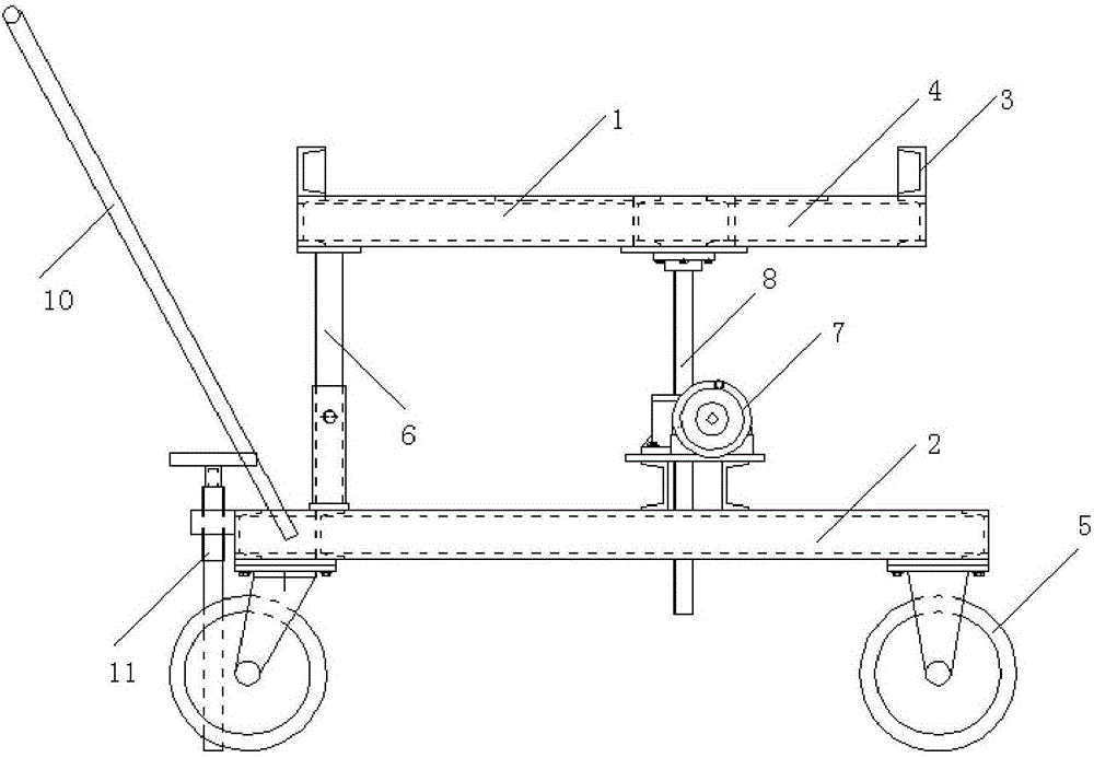 Conveying and installation vehicle for hanging-type full-automatic edge roller
