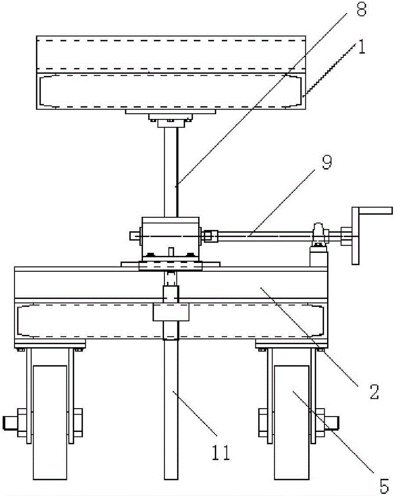Conveying and installation vehicle for hanging-type full-automatic edge roller