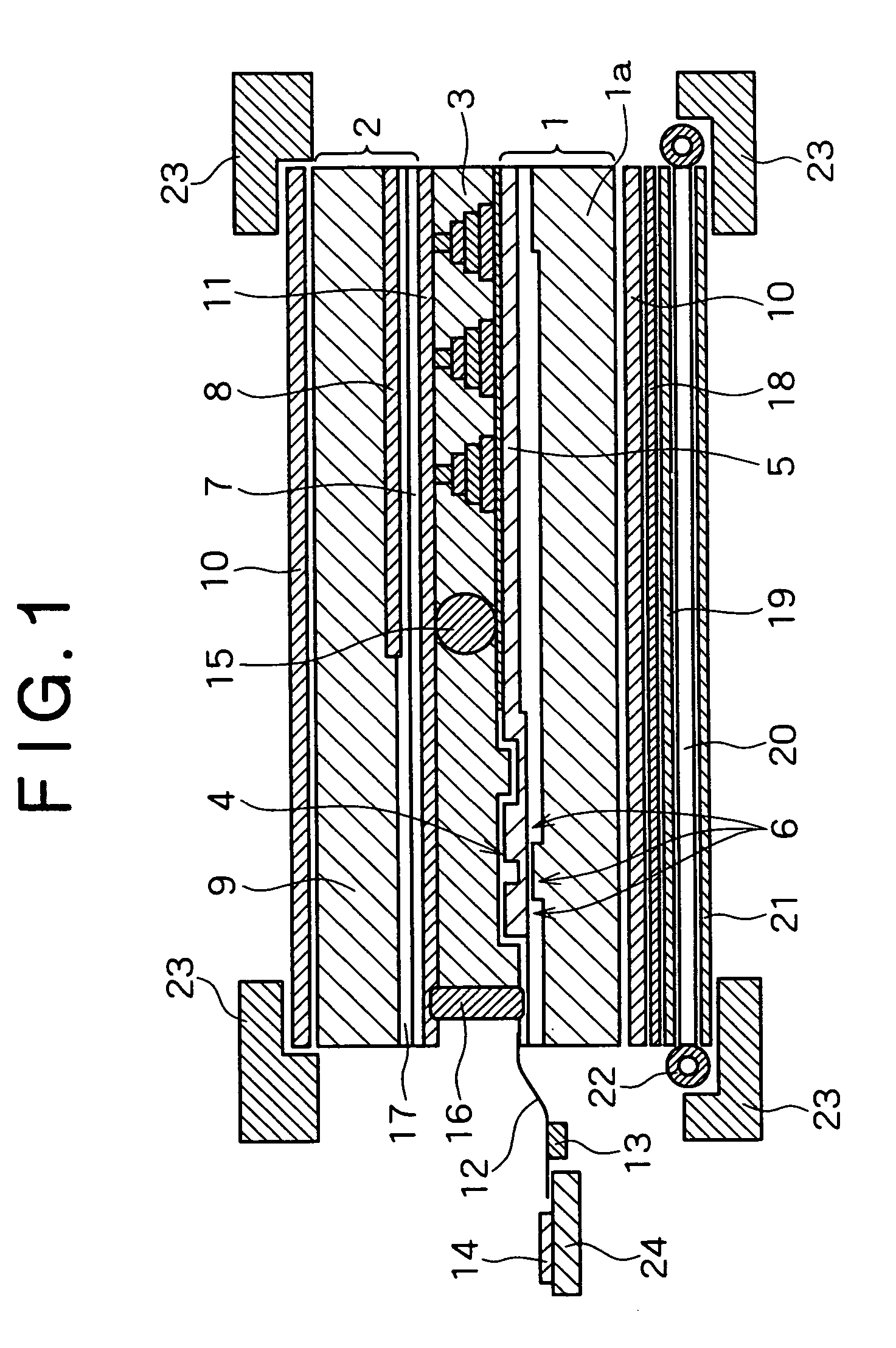 Display device and method for production thereof